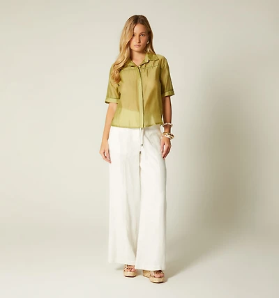 SHORT SLEEVE BLOUSE