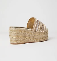 WOVEN PLANAFORMA AND SILVER EMBROIDERY