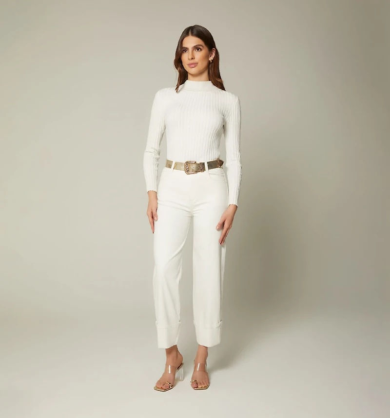 HIGH WAIST SKINNY JEAN WITH BELT