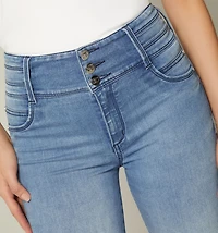 ULTRASLIM JEAN WITH WIDE WAISTBAND AND CUTS