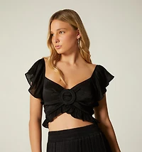 OFF-SHOULDER BLOUSE