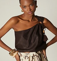 ONE-SHOULDER BLOUSE