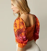 Peplum Short Sleeve Blouse