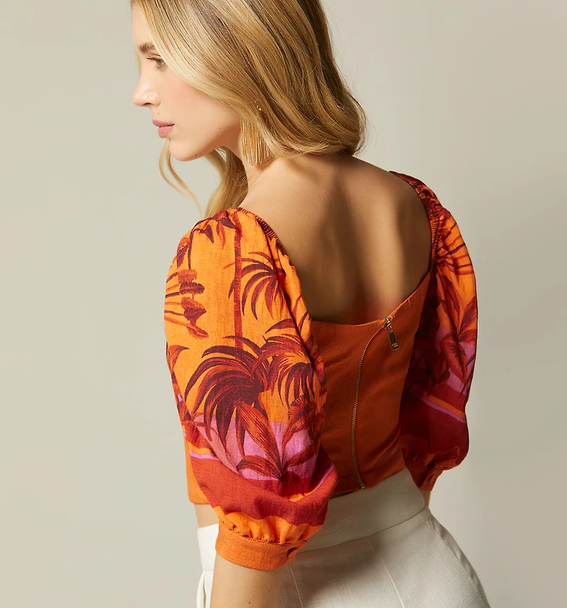 Peplum Short Sleeve Blouse
