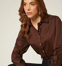 LONG SLEEVE SHIRT WITH LUXURY BUTTONS