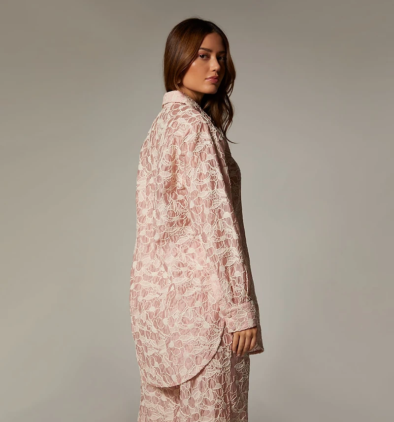 SHIRT DRESS WITH MAXI CUFF