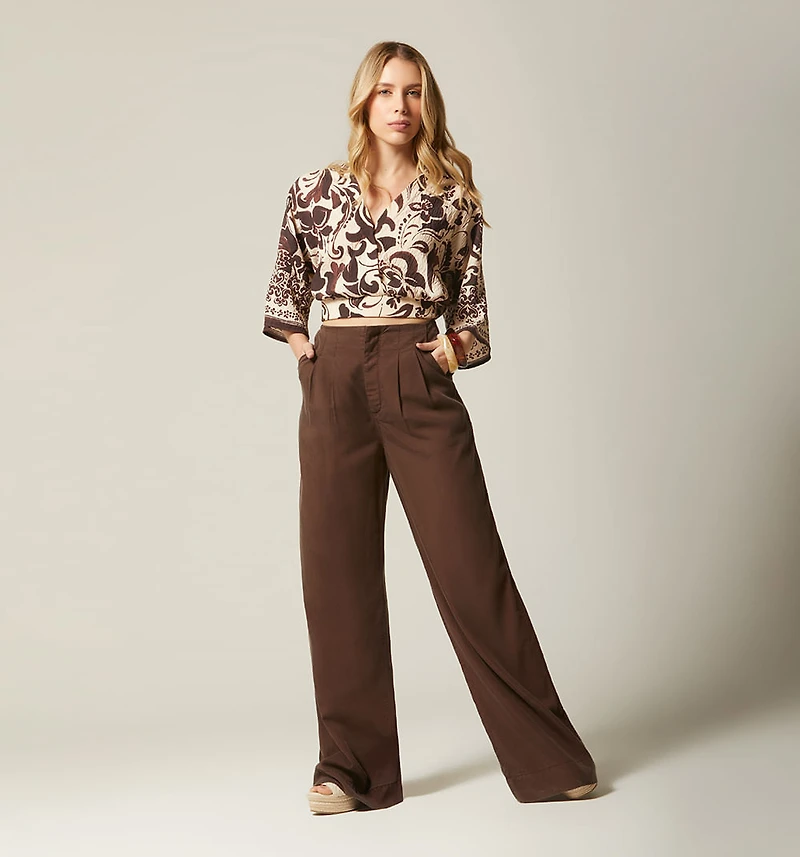 CROSS SHORT SLEEVE BLOUSE