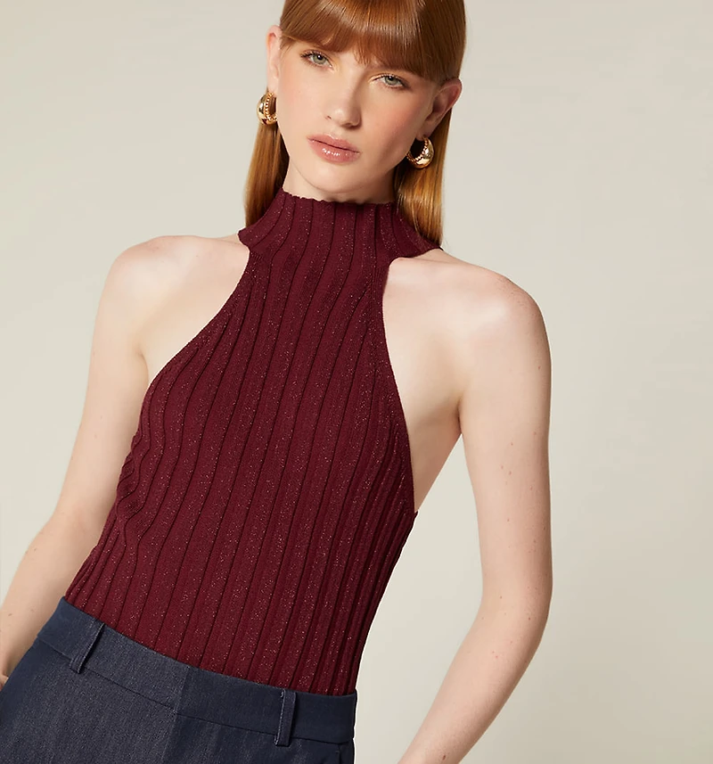 BLOUSE WITH NECK TWIST