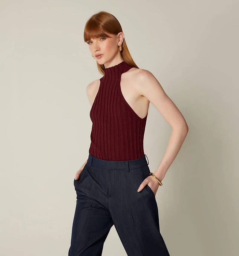 BLOUSE WITH NECK TWIST