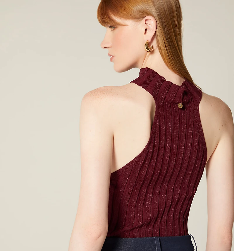 BLOUSE WITH NECK TWIST
