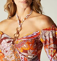 OFF-THE-SHOULDER BLOUSE 3/4 SLEEVE