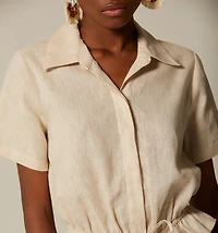 SHORT SLEEVE BLOUSE WITH ELASTIC
