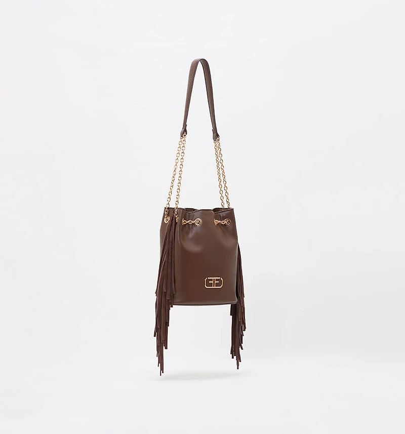 FRINGED SHOULDER BAG