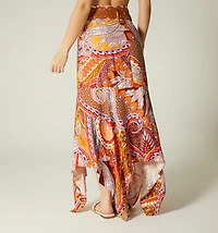 LONG SKIRT WITH BELT
