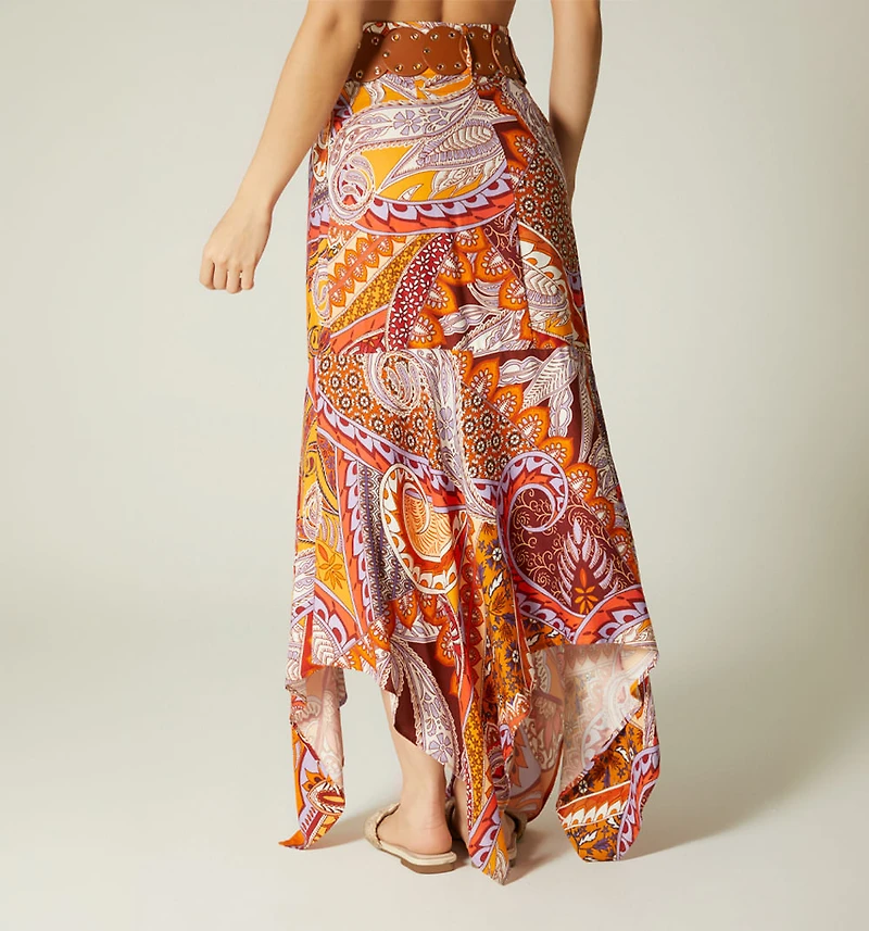 LONG SKIRT WITH BELT