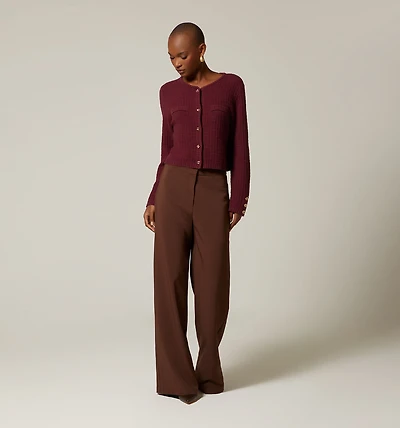 HIGH WAIST STRAIGHT TROUSERS