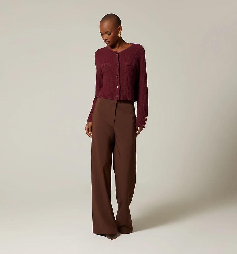 HIGH WAIST STRAIGHT TROUSERS