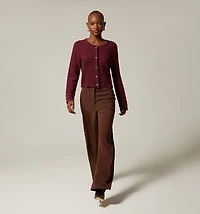 HIGH WAIST STRAIGHT TROUSERS