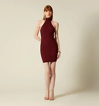 DRESS WITH NECK TWIST