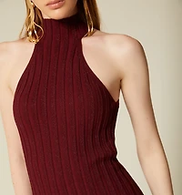 DRESS WITH NECK TWIST