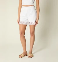 HIGH WAIST LACE SHORTS