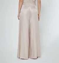 HIGH WAISTED PLEATED PALAZZO PANTS