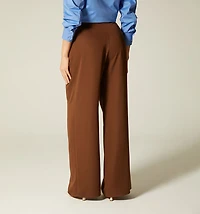 High-waisted Palazzo Pants with Pleats
