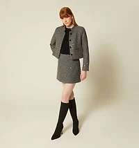 TWEED JACKET WITH SEQUINS
