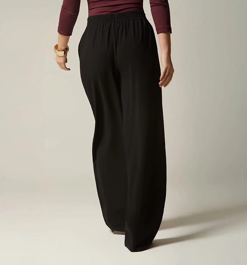PALAZZO PANTS WITH ELASTIC WAIST
