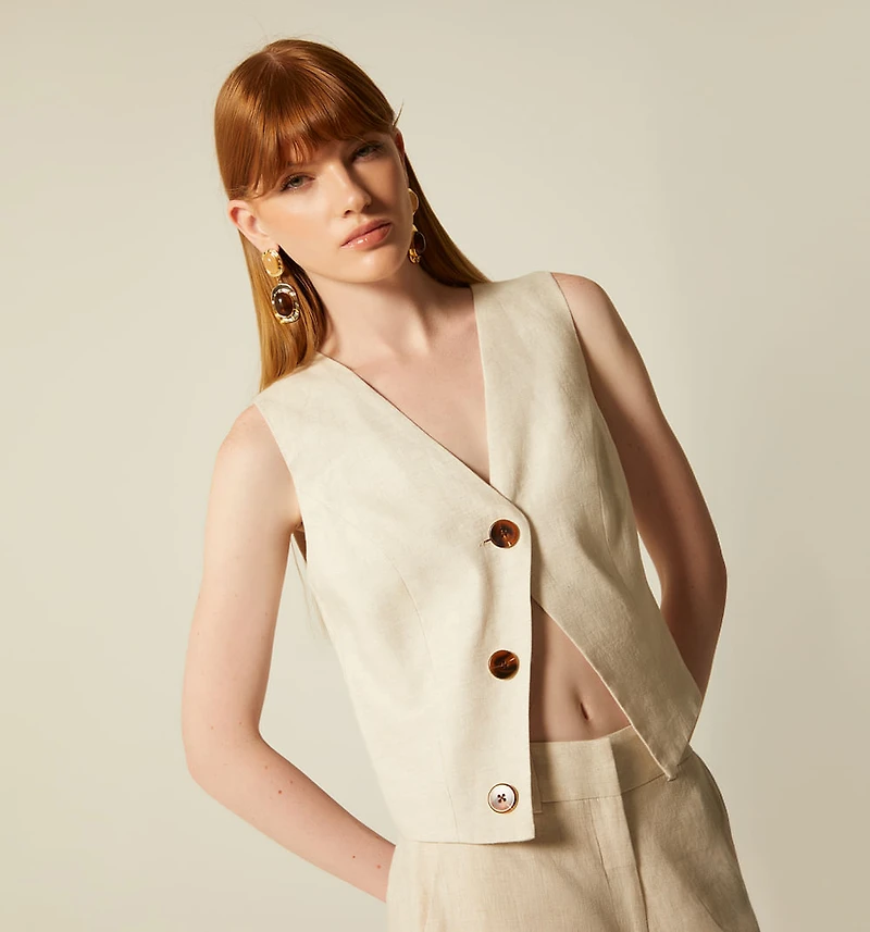 Vest with Buttons