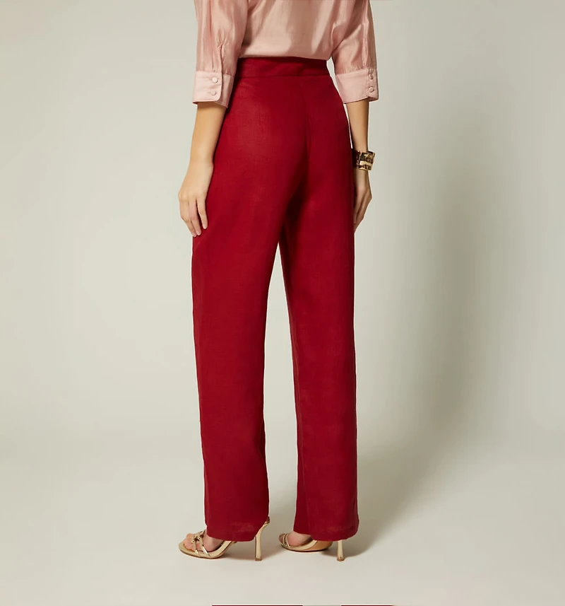 HIGH WAIST STRAIGHT LEG PANTS