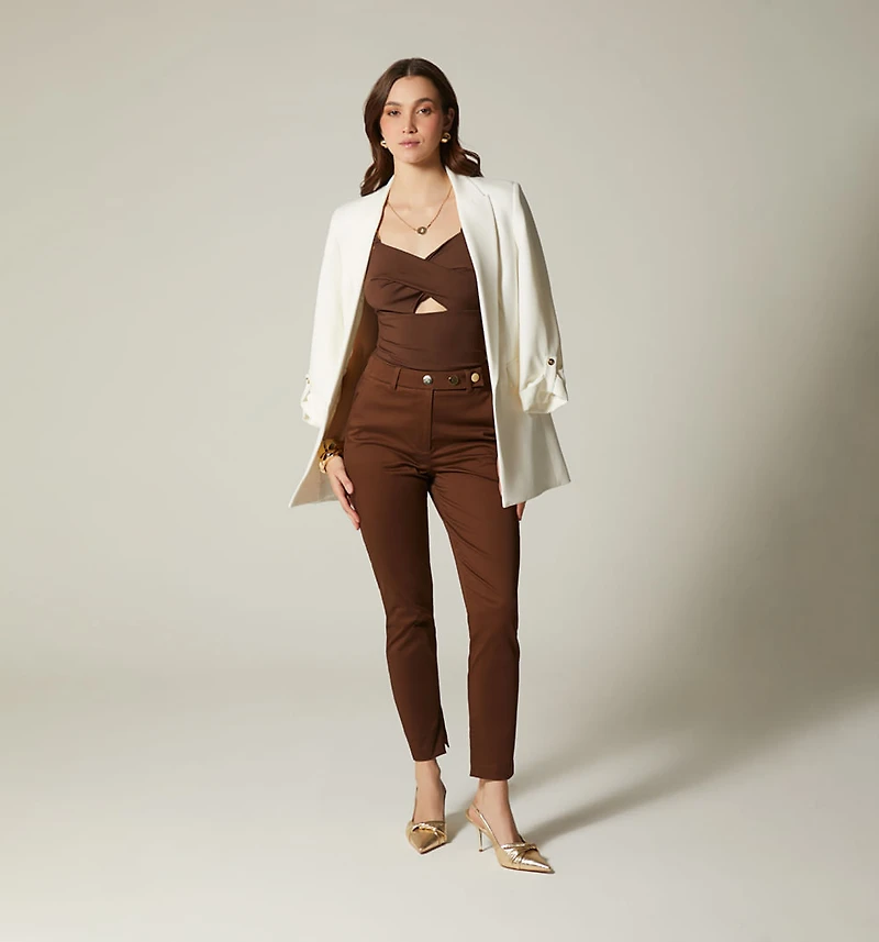 Pants with Snap Waistband