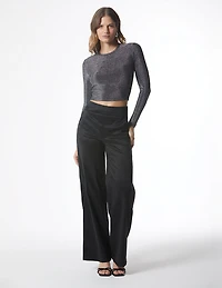 Wide Waistband Palazzo Pants
