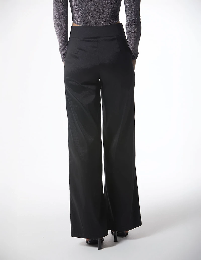 Wide Waistband Palazzo Pants