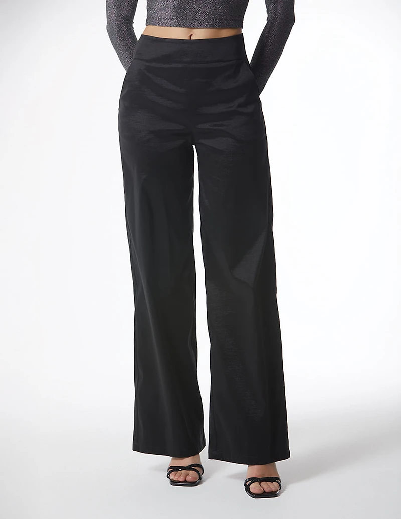 Wide Waistband Palazzo Pants