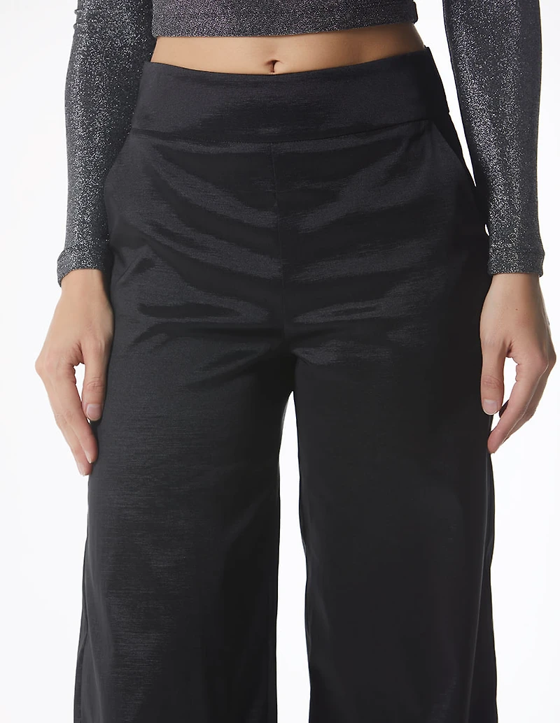 Wide Waistband Palazzo Pants