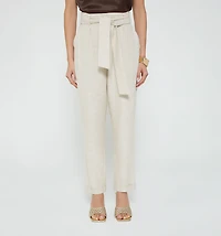 HIGH-WAISTED CARROT PANTS