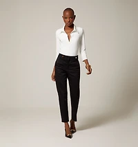 HIGH WAIST PANTS WITH WAISTBAND DETAIL