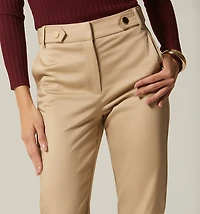 HIGH WAIST PANTS WITH WAISTBAND DETAIL