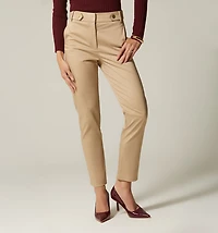 HIGH WAIST PANTS WITH WAISTBAND DETAIL