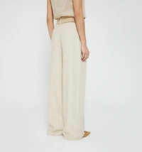 High Waist Palazzo Pants with Belt