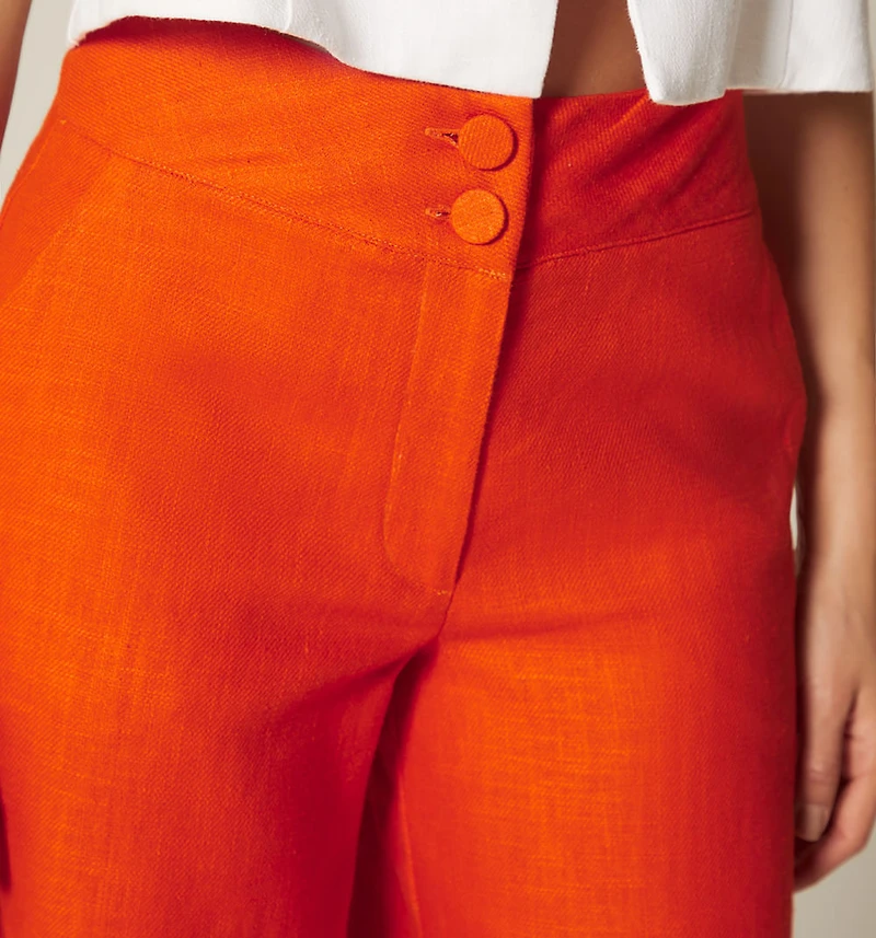 HIGH-WAISTED CULOTTE PANTS
