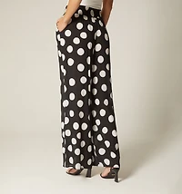 PALAZZO PANTS WITH RUCHING ON BACK WAISTBAND