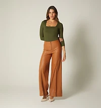 HIGH WAIST WIDE LEG PANTS