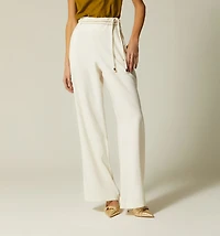 HIGH-WAISTED PALAZZO PANTS WITH DOUBLE STRAP
