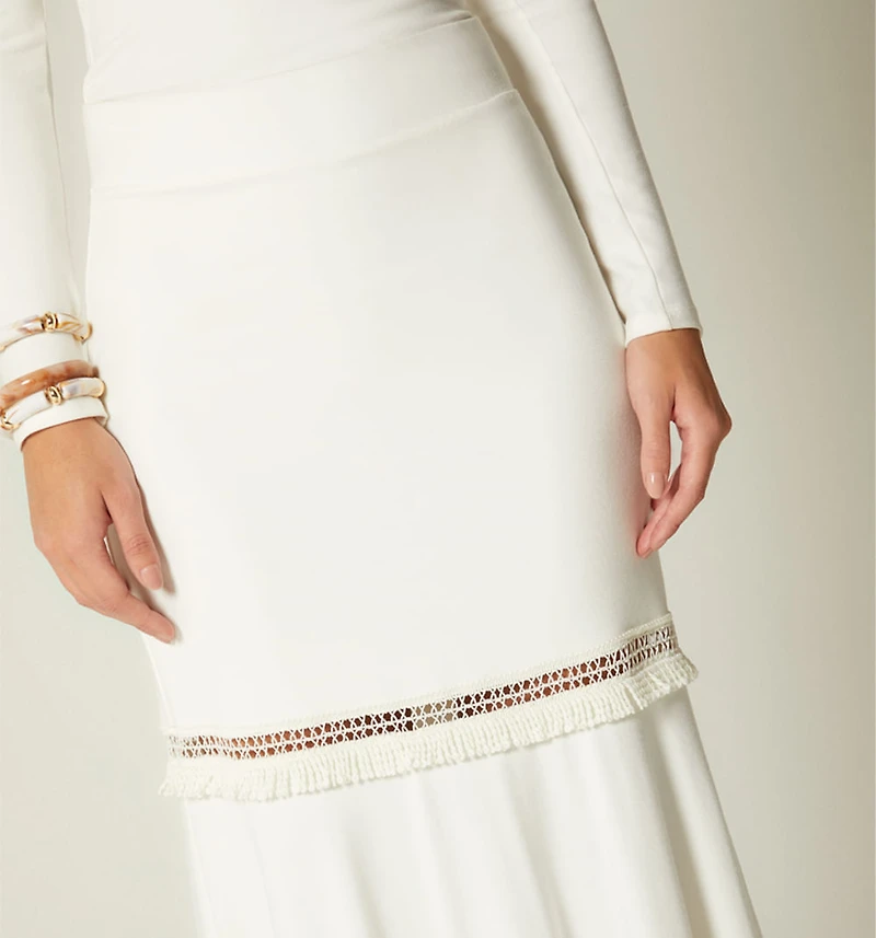 LONG SKIRT WITH INSERT