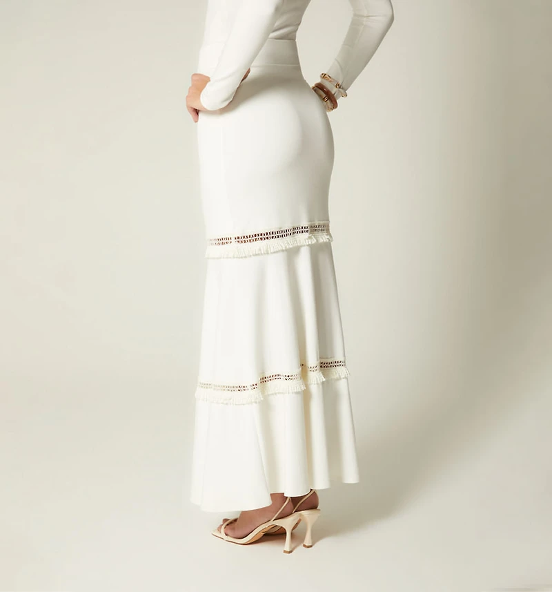 LONG SKIRT WITH INSERT