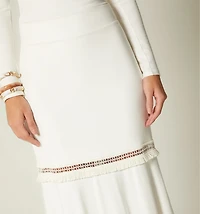LONG SKIRT WITH INSERT