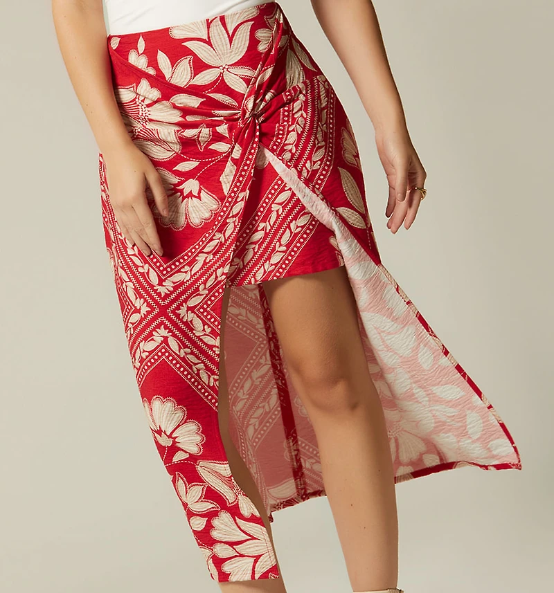 MIDI WRAP SKIRT