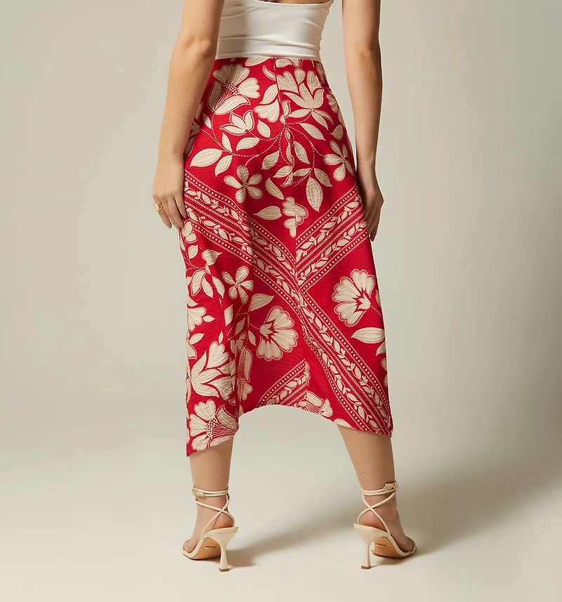 MIDI WRAP SKIRT
